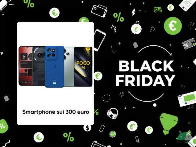 migliori offerte smartphone Android sui 300 euro del Black Friday Amazon