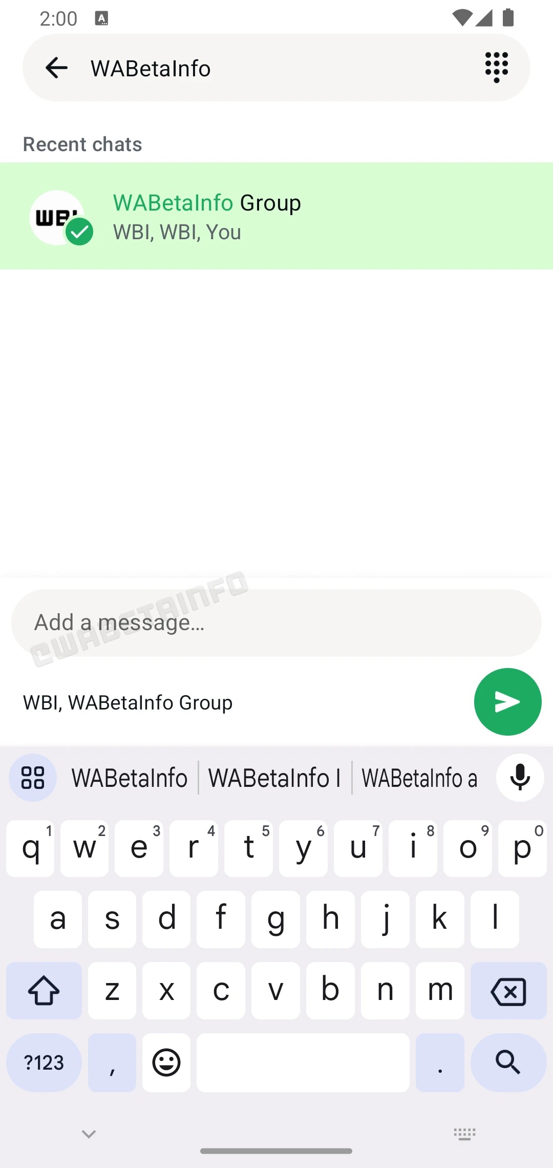 WhatsApp testo messaggi inoltrati