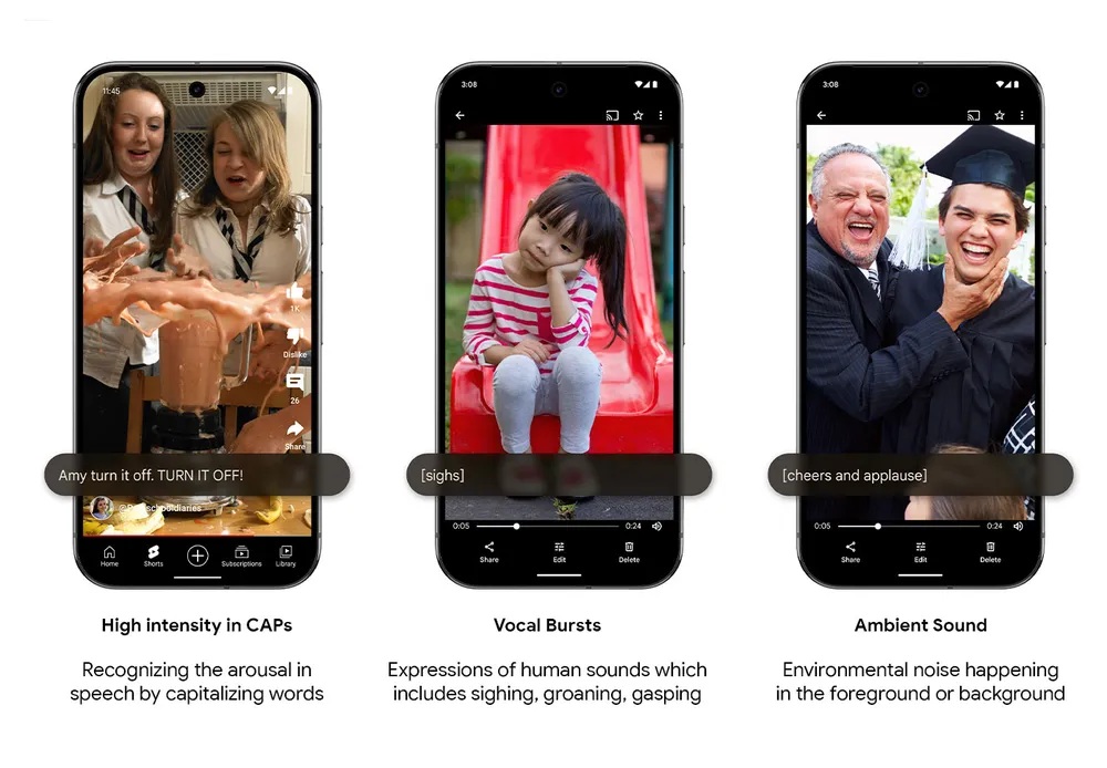 Aggiornamento funzionalità Android dicembre 2024 - Sottotitoli espressivi