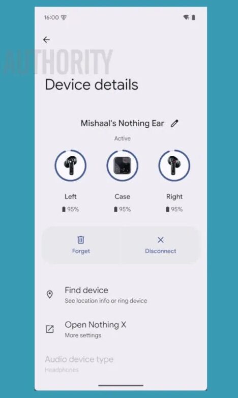 Android 15 anello carica dispositivo bluetooth