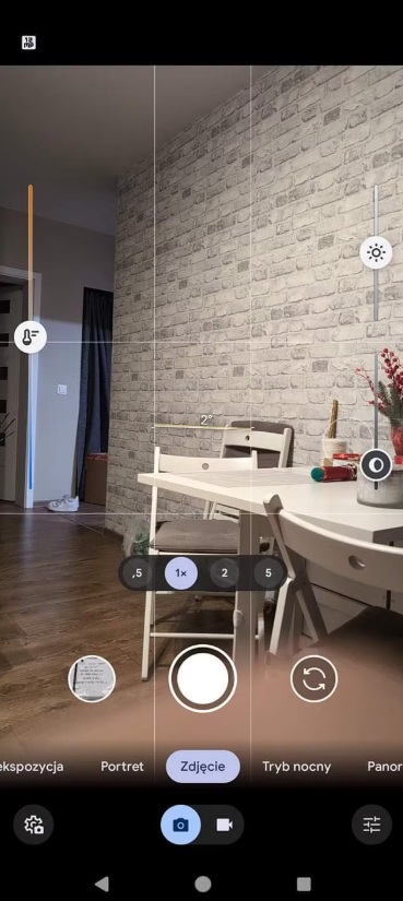 Fotocamera Pixel controlli nel mirino
