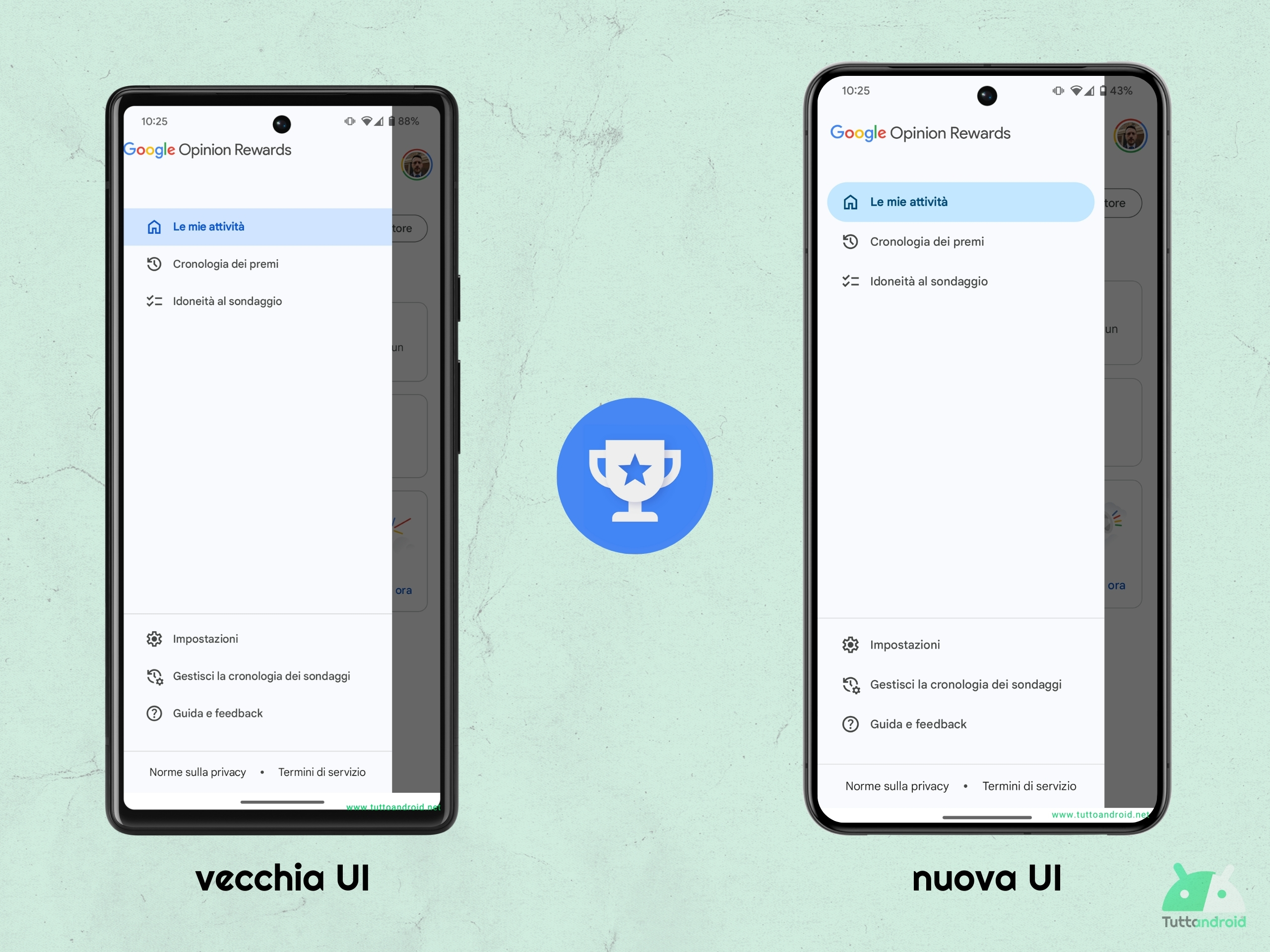Google Opinion Rewards - Primi accenni Material You
