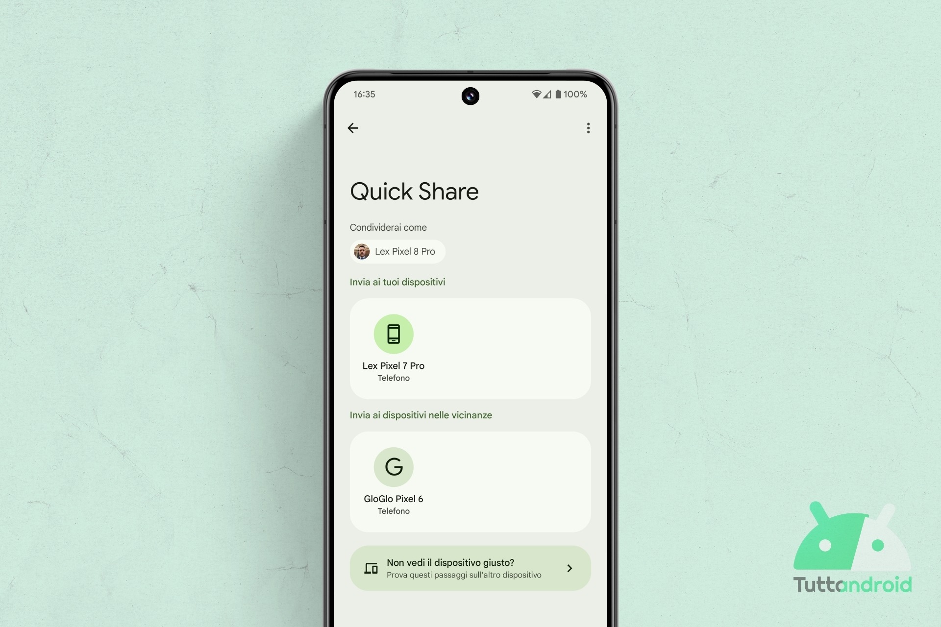 L’invio di file tramite codice QR in Quick Share è ampiamente disponibile