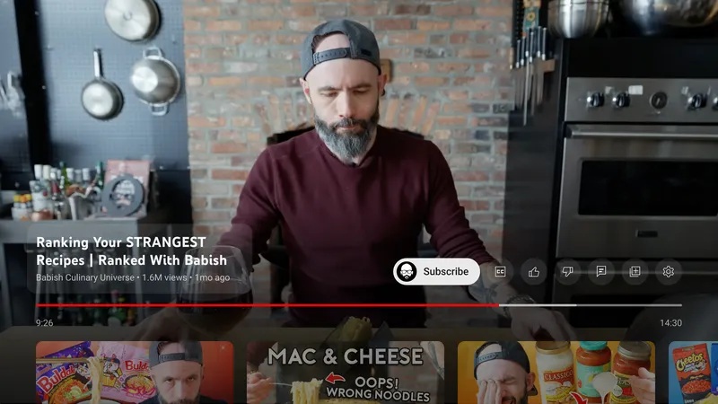 Iscrizione canali YouTube TV