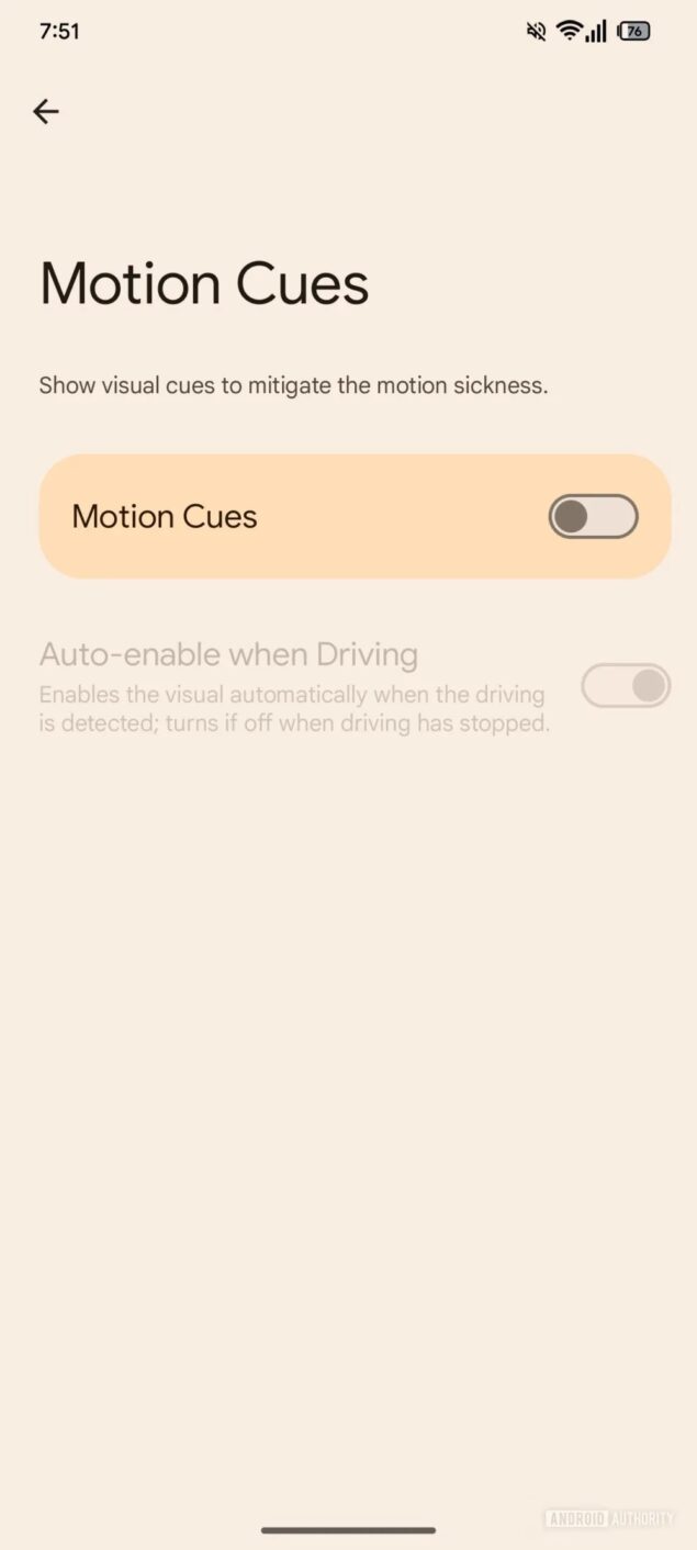 Motion Cues 1