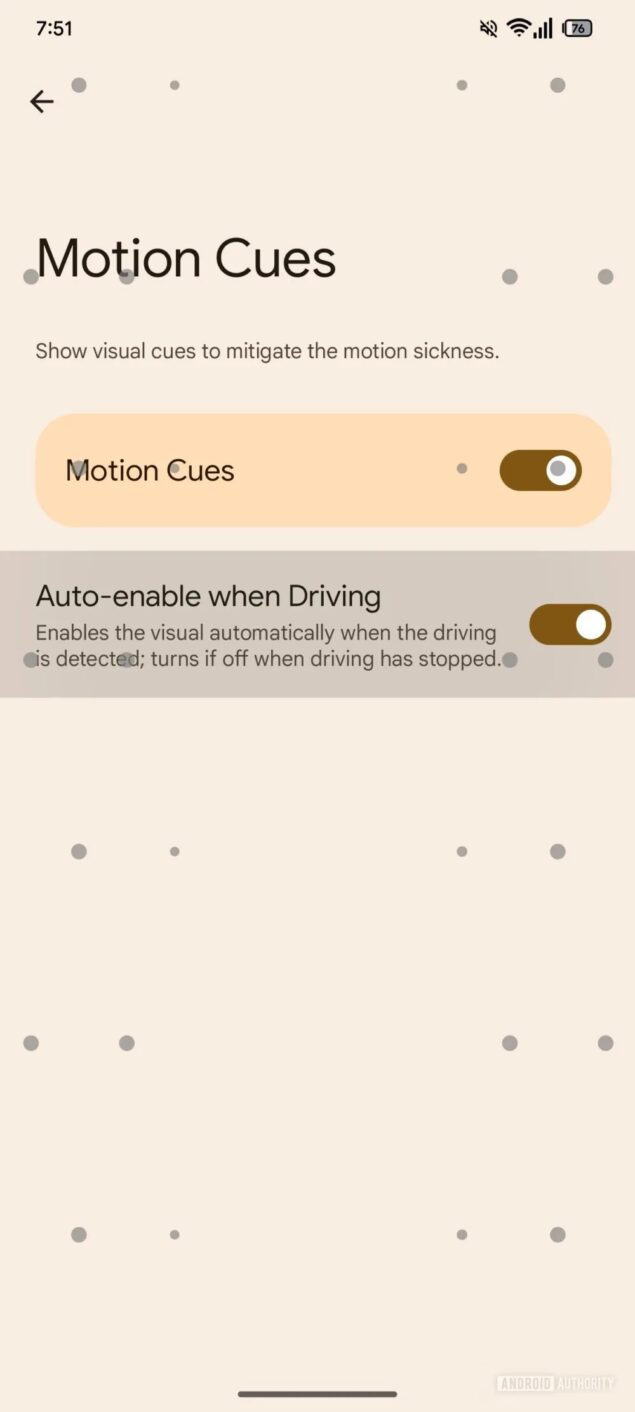 Motion Cues 2