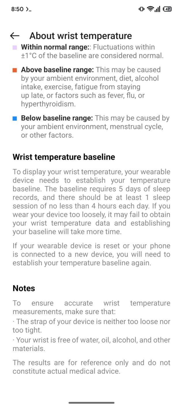 misurazione temperatura OnePlus Watch 3