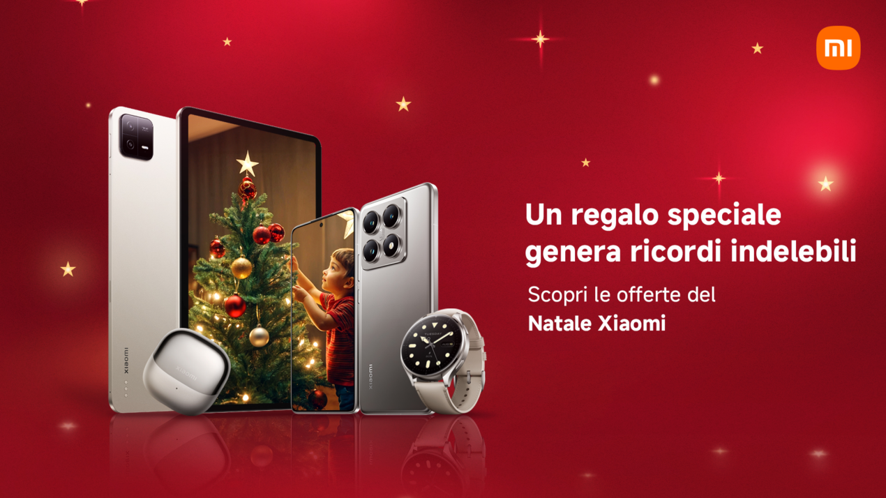 Un regalo speciale per ricordi speciali: Xiaomi lancia le sue Offerte di Natale