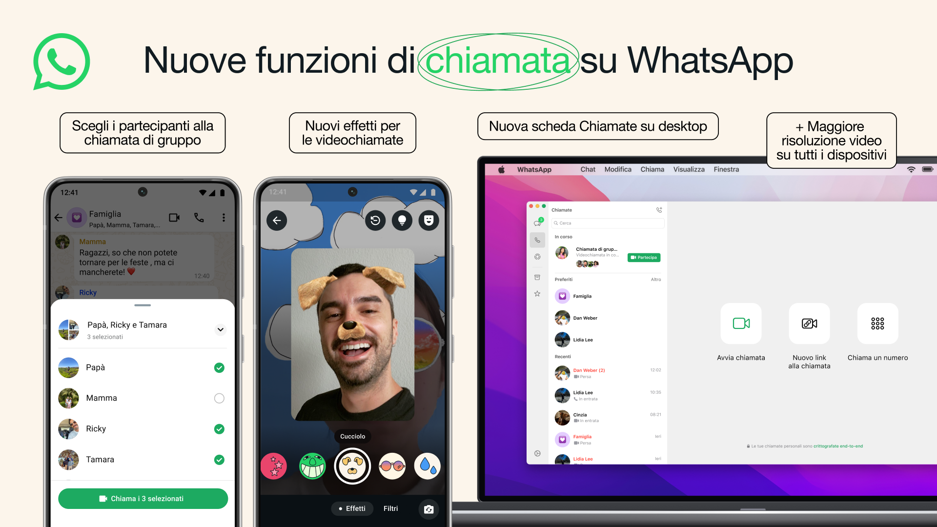 WhatsApp nuove funzioni