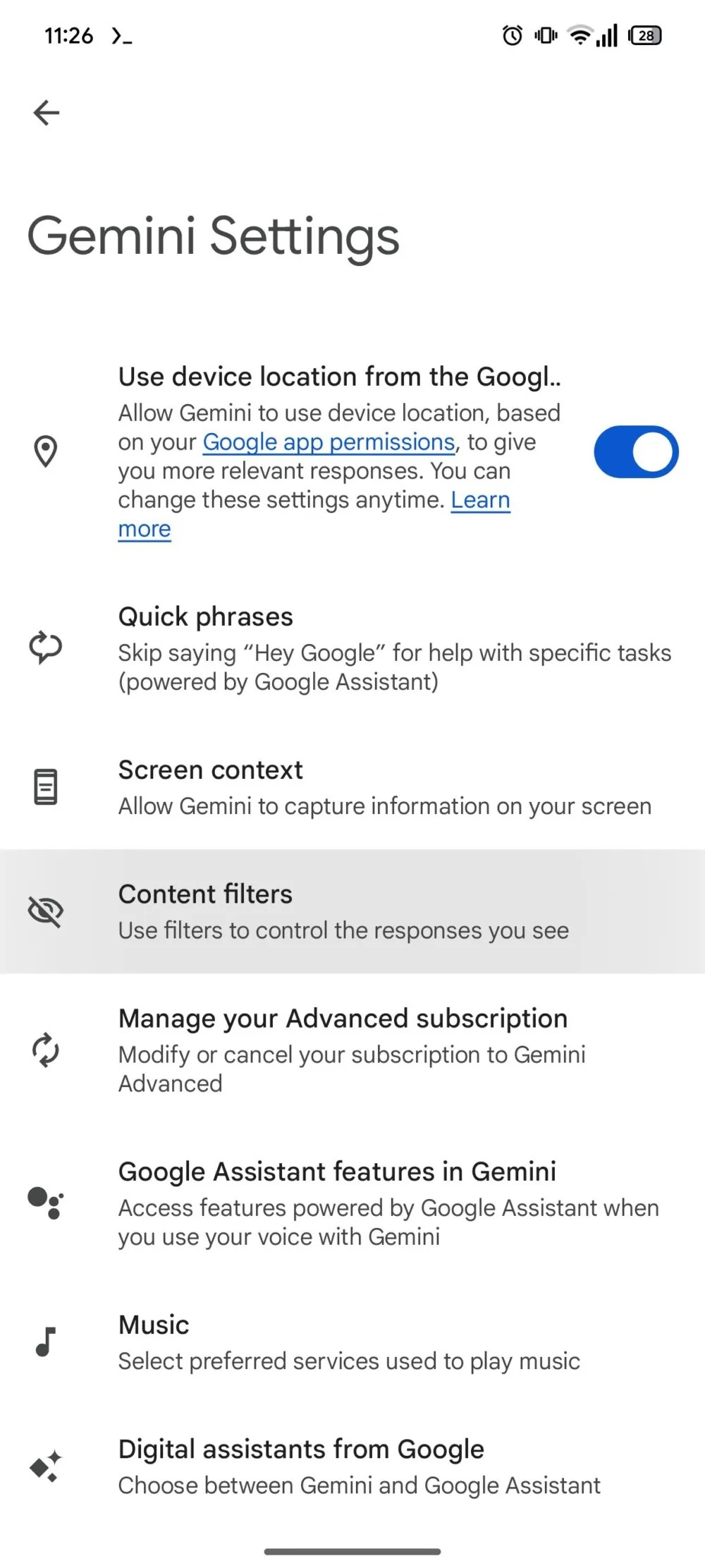 Google Gemini filtro contenuti