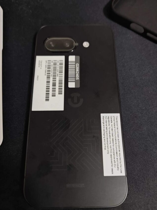 Google Pixel 9a prototipo