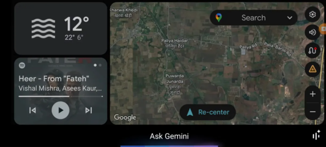 Android Auto Gemini