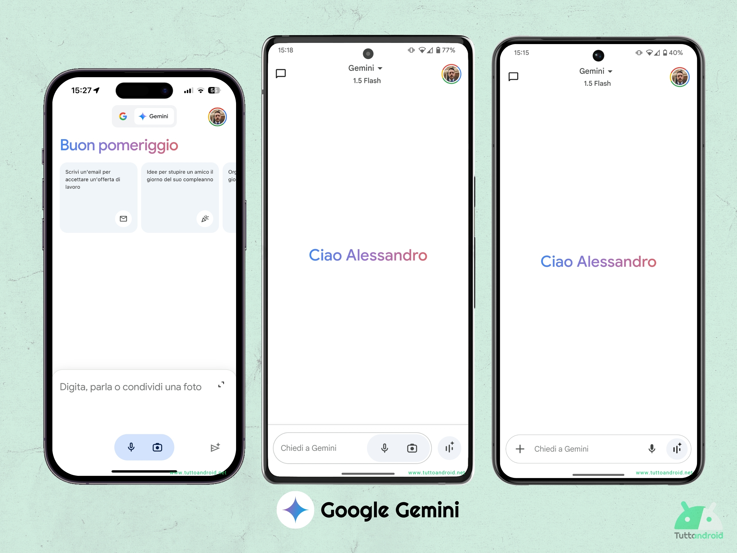 Google Gemini - Design generale, intermedio, nuovo - Tema chiaro