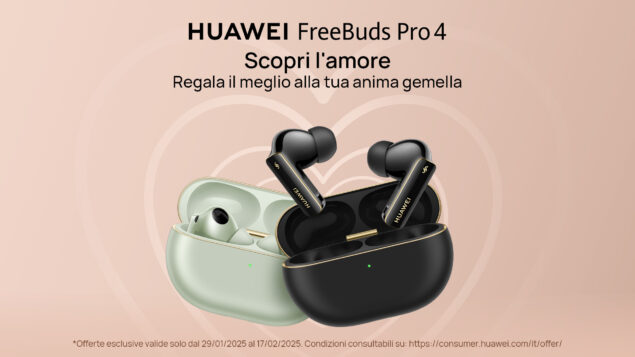 Huawei FreeBuds Pro 4 in offerta per San Valentino