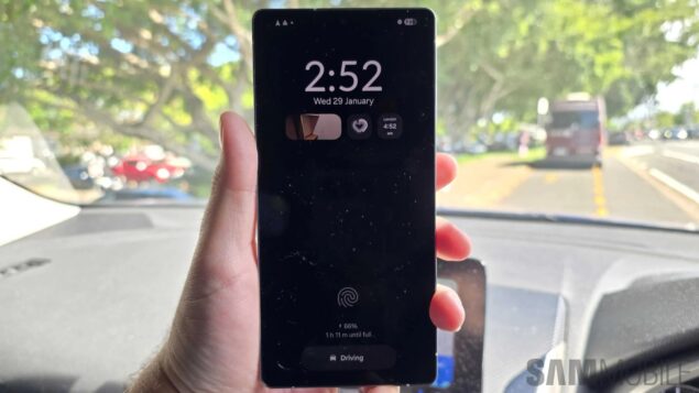 Samsung Galaxy S25 Ultra Now bar AOD 1