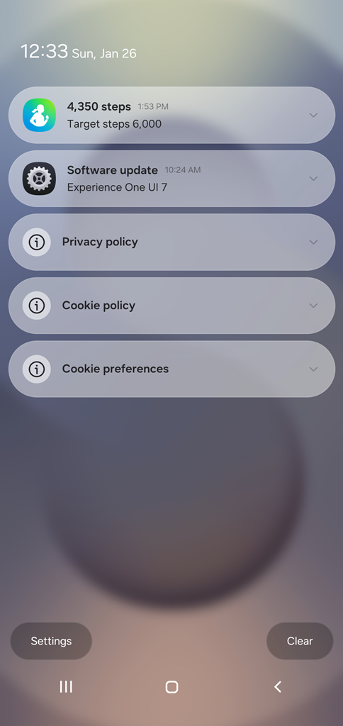 Samsung Prova Galaxy corretto con One UI 7
