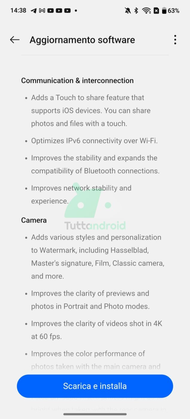 aggiornamento OxygenOS 15.0.0.402 per OnePlus 13