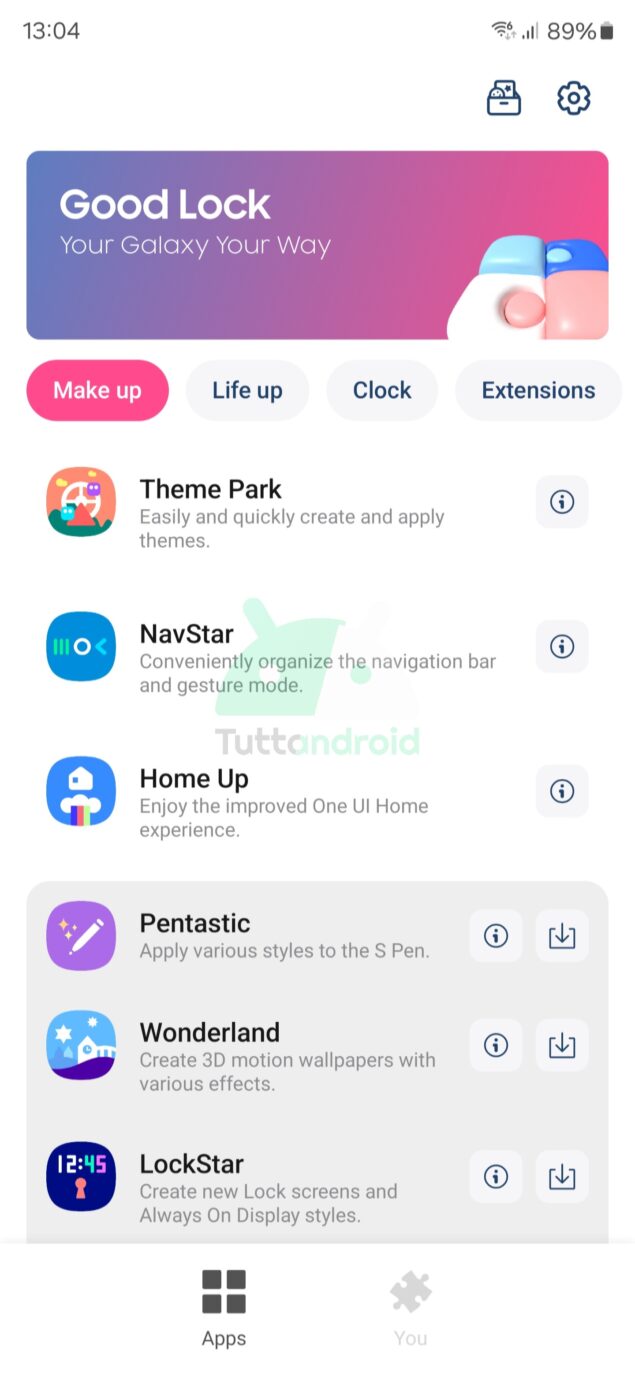 nuova versione di Good Lock
