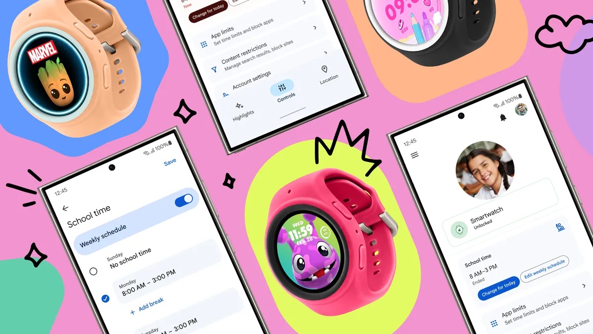 Google e Samsung presentano Galaxy Watch for Kids con chiamate, SMS e app per la scuola