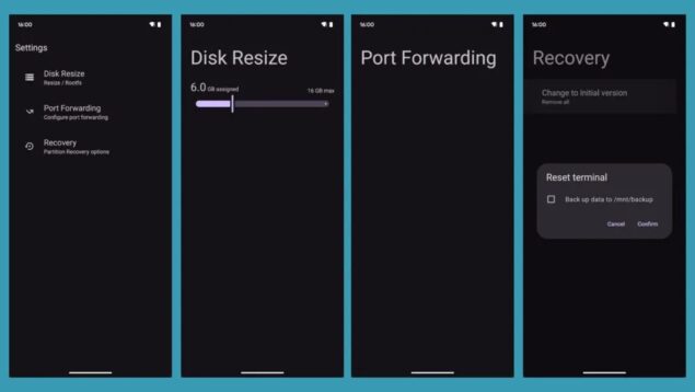 Android 16 app Terminale Linux miglioramenti