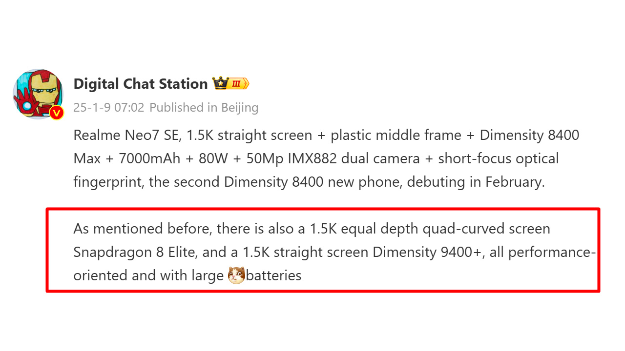 Realme Neo 7 Pro