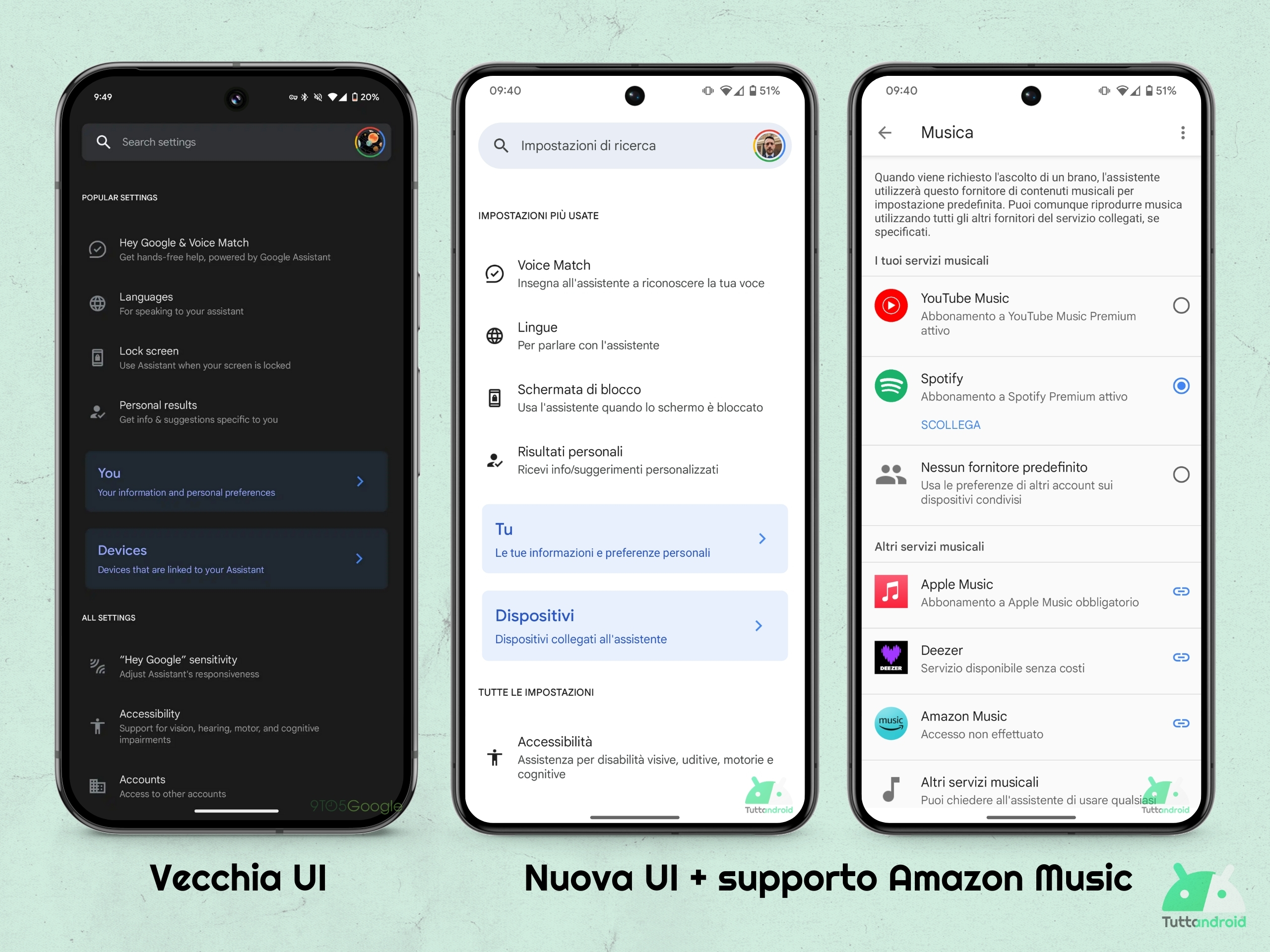 App Google - Impostazioni Assistant rinnovate
