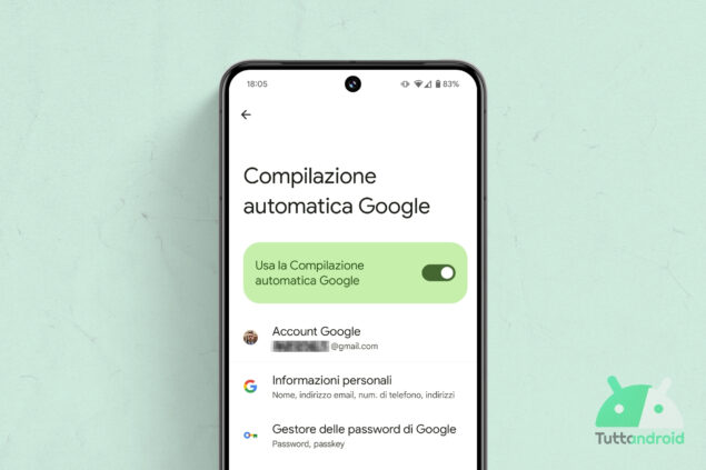 Compilazione automatica Google