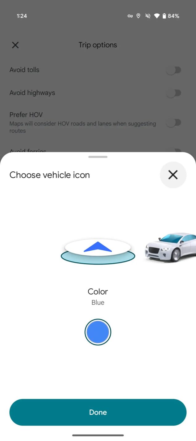 Google Maps icone veicoli new 1