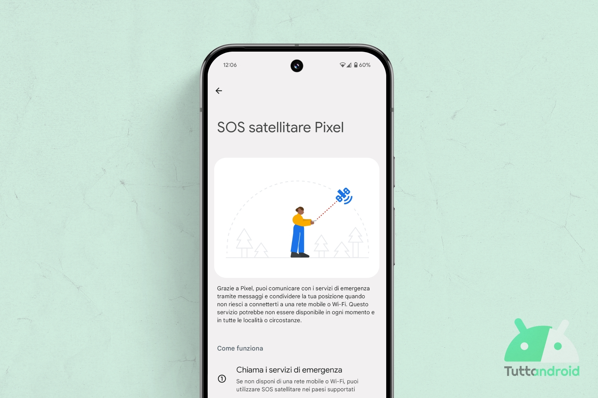 Quello di Google non sarà l’unico servizio di SOS via satellite sui Pixel 9