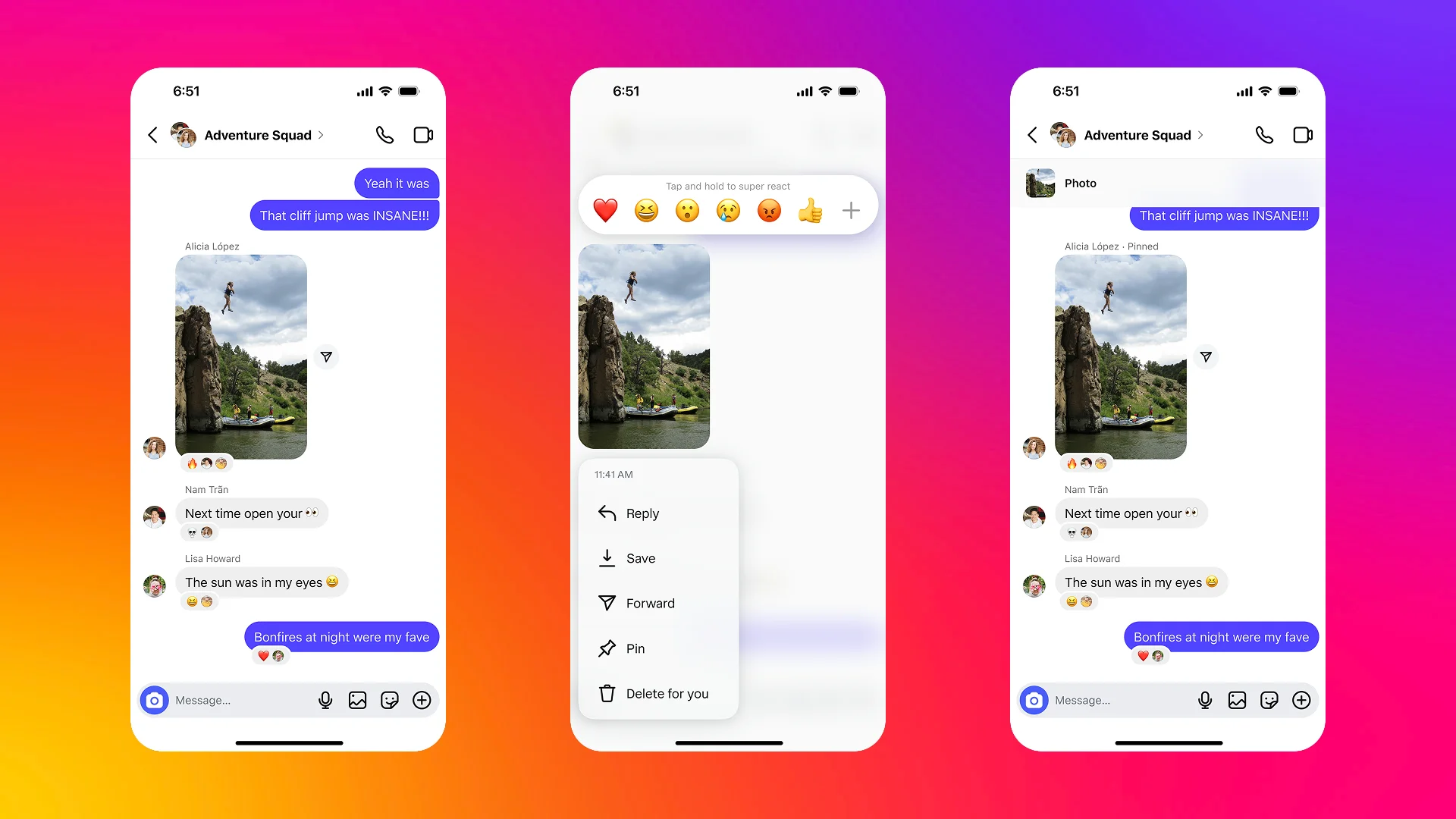 Instagram DM fissare messaggi in cima alle conversazioni