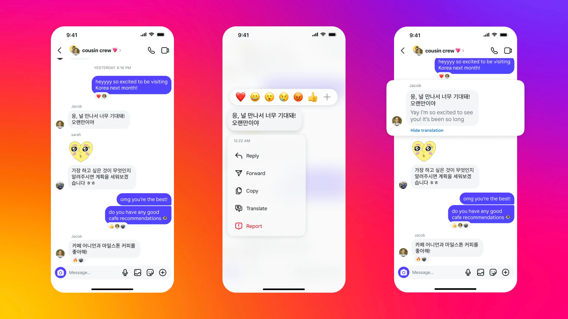 Instagram DM traduzione messaggi