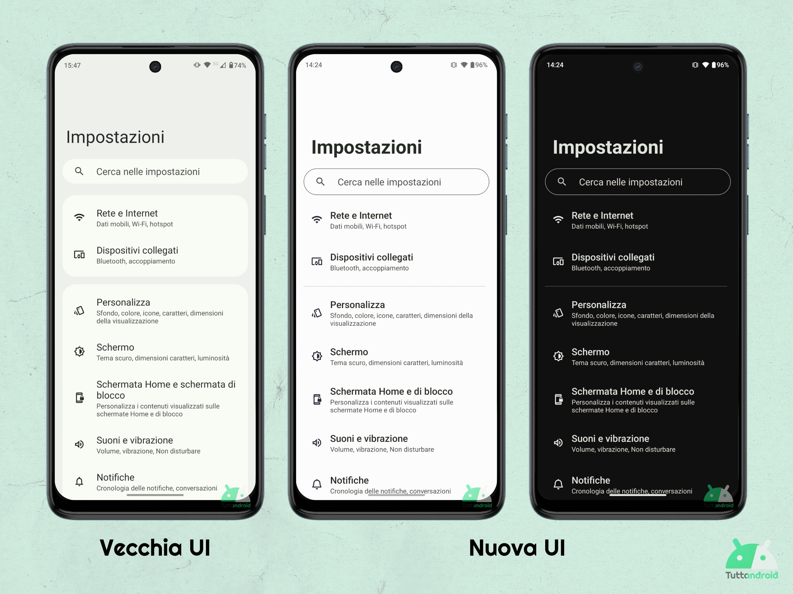 Motorola Moto G54 - Android 15 - Impostazioni