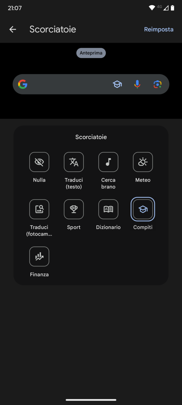 Personalizzazione widget Ricerca Google-10