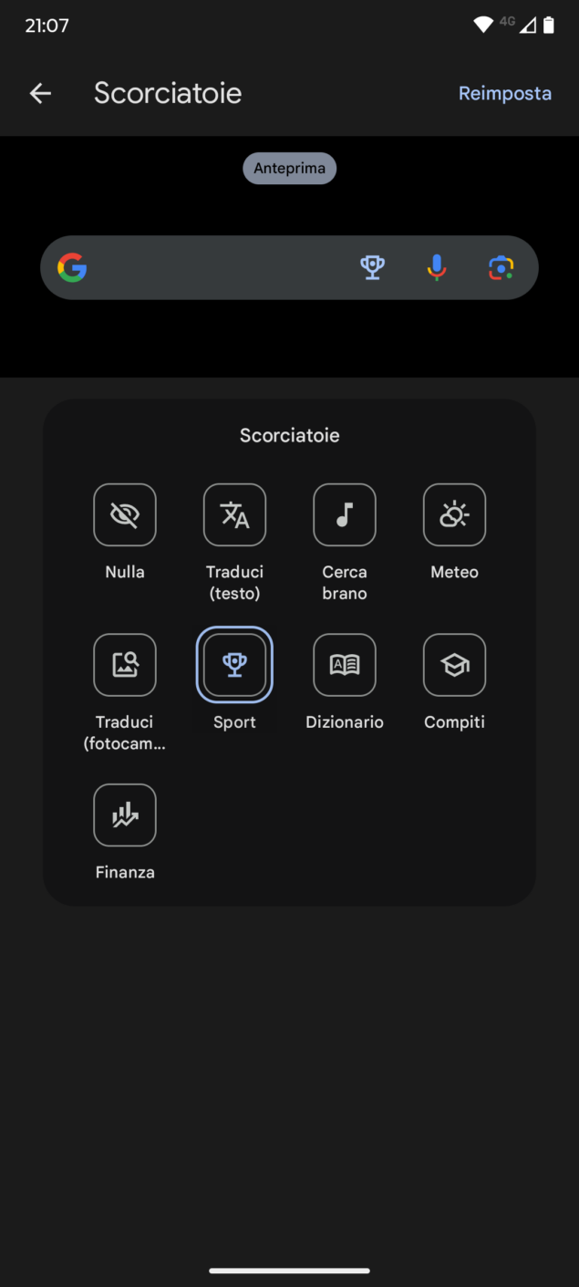 Personalizzazione widget Ricerca Google-8