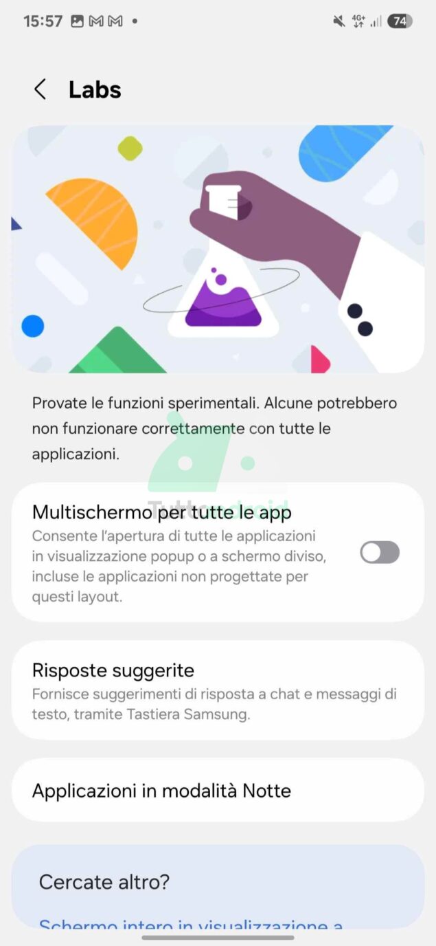 Risposte suggerite con IA su Samsung Galaxy S25 con One UI 7