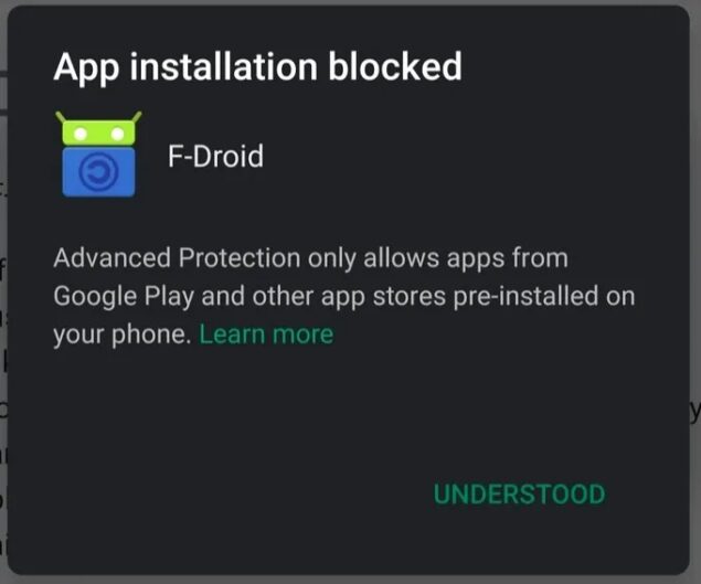 Android 16 modalità protezione avanzata