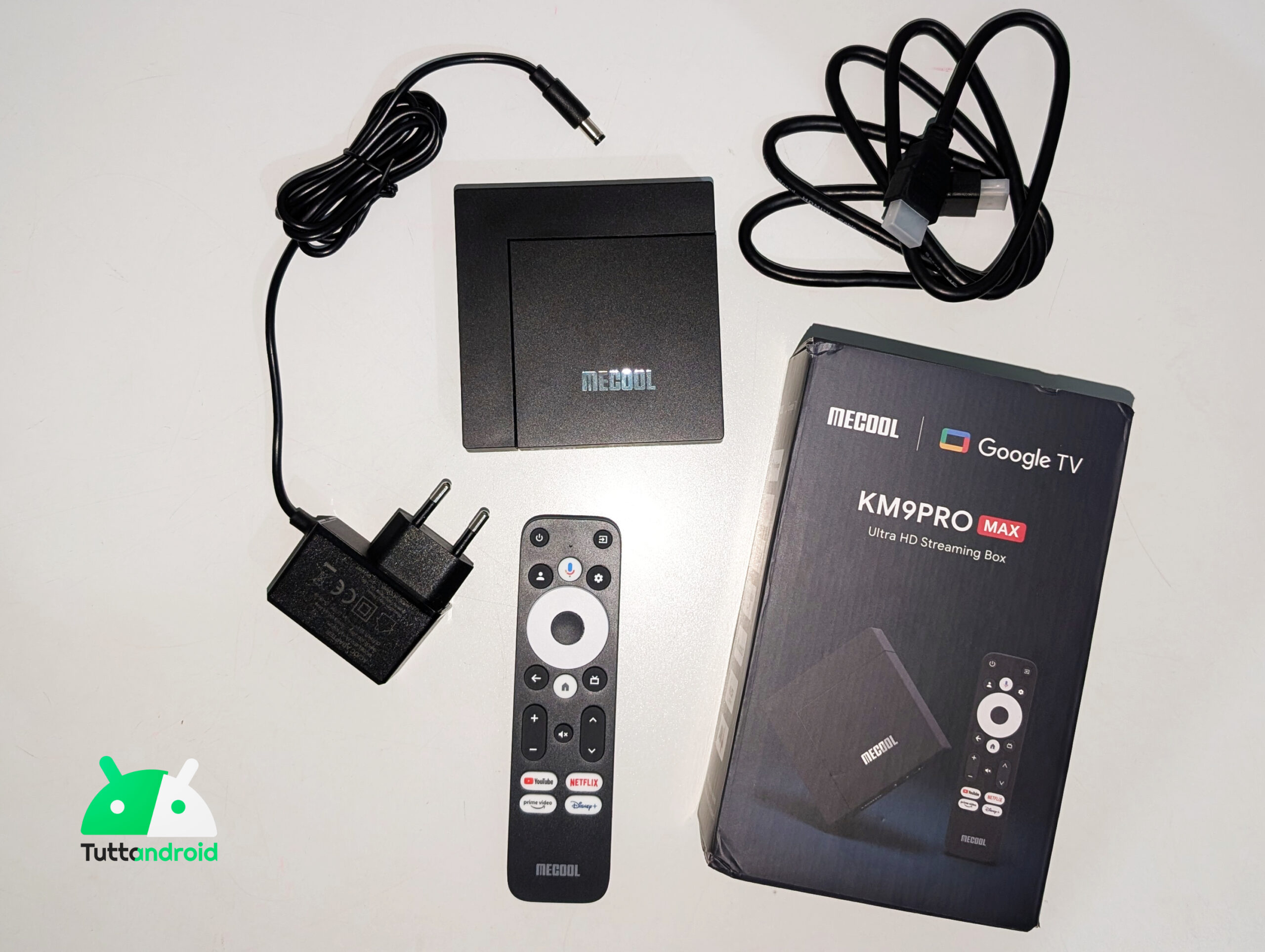 accessori mecool km9pro max streaming box 4k con Google TV