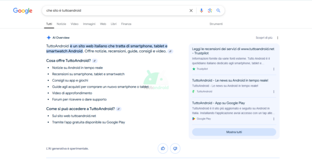 AI Overview in Italia