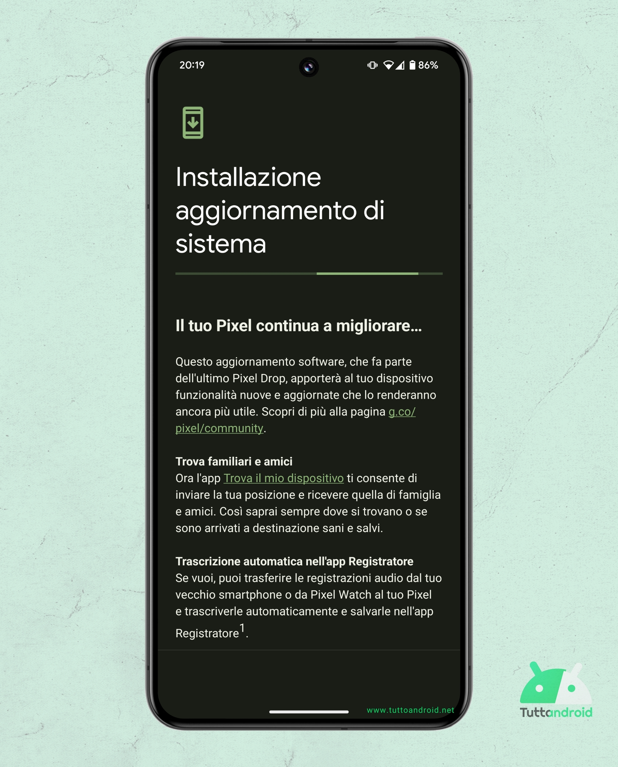 Android 15 QPR2 (patch di marzo 2025) su Google Pixel 8 Pro