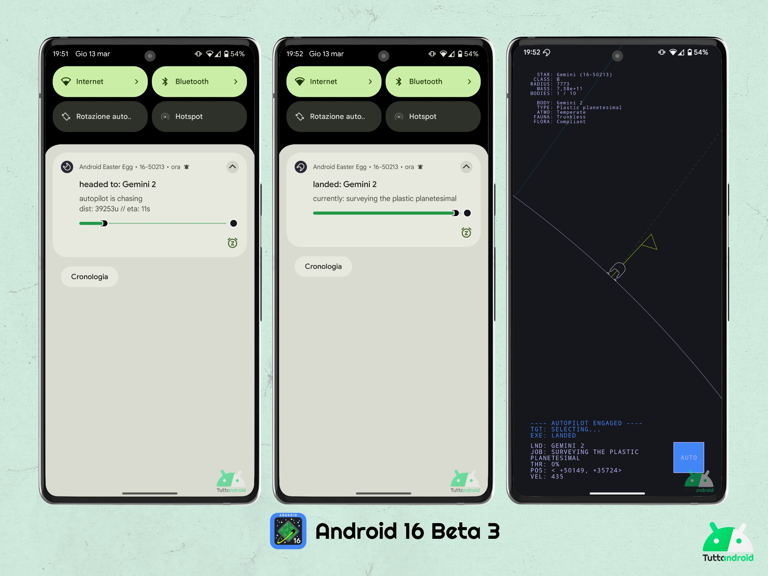 Android 16 beta 3 - Easter egg con Live Update