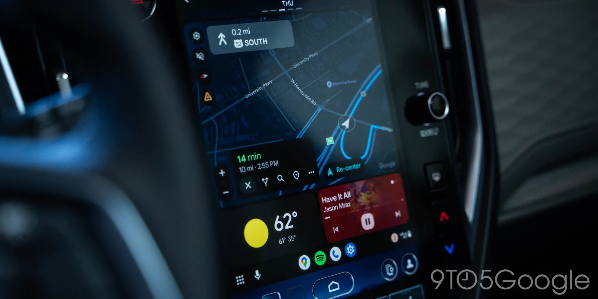 Android Auto 14.0 - icona microfono bianca