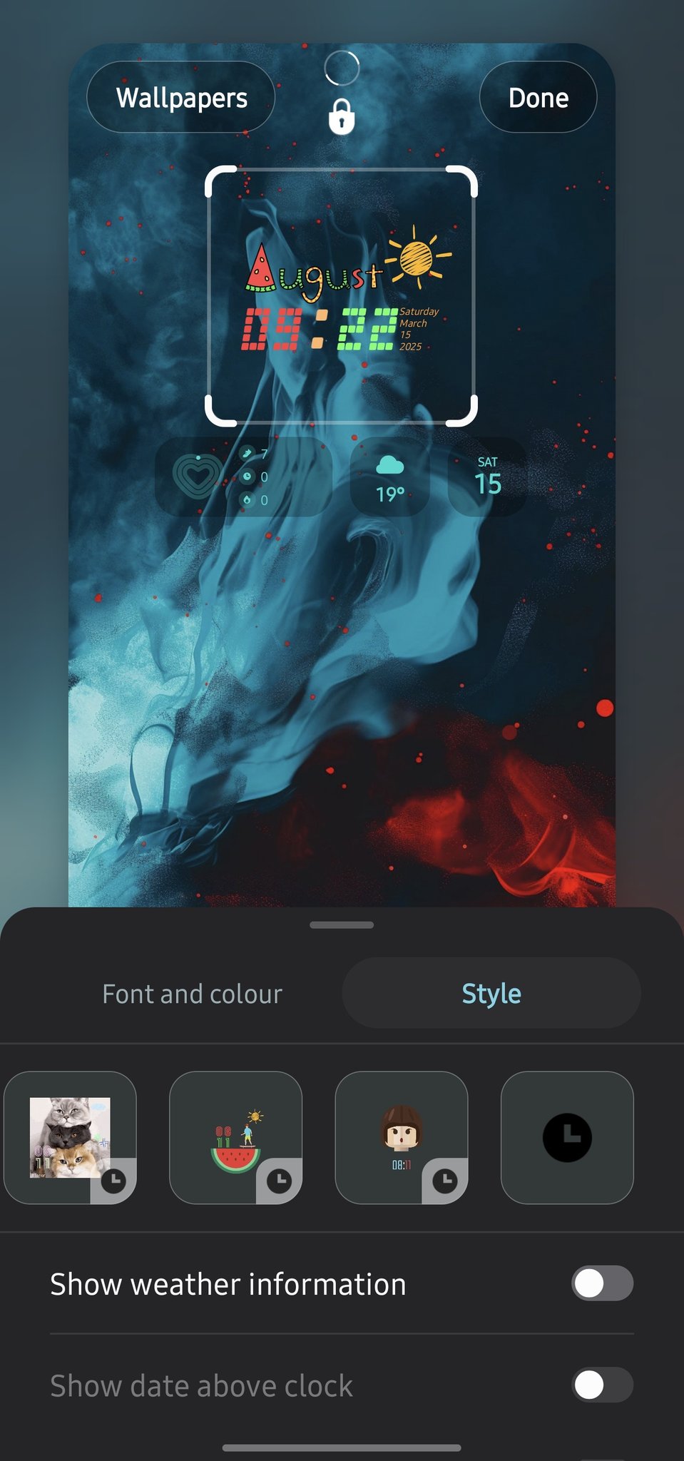 ClockFace One UI 7