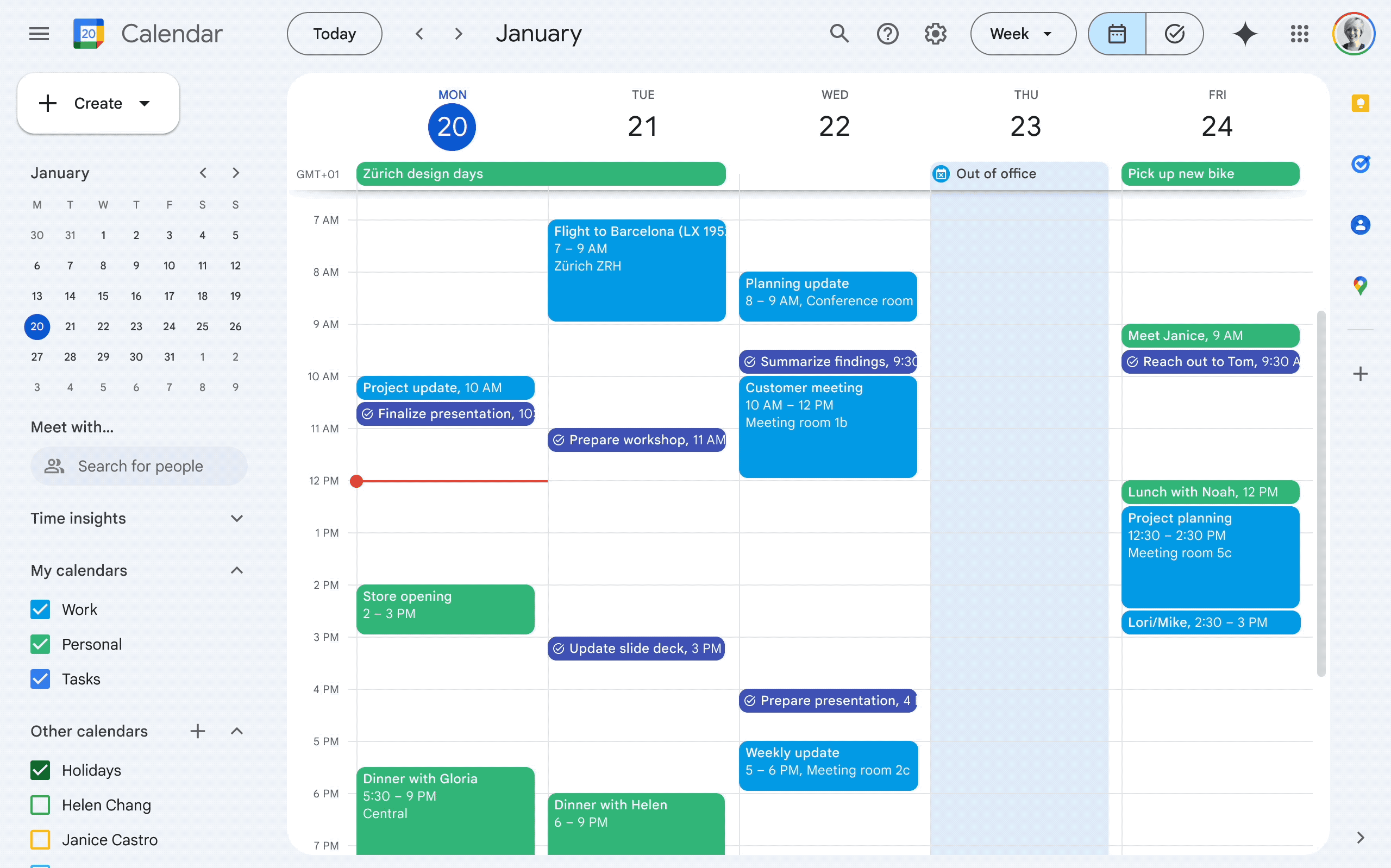 Google Calendar - Workspace Labs - integrazione Gemini