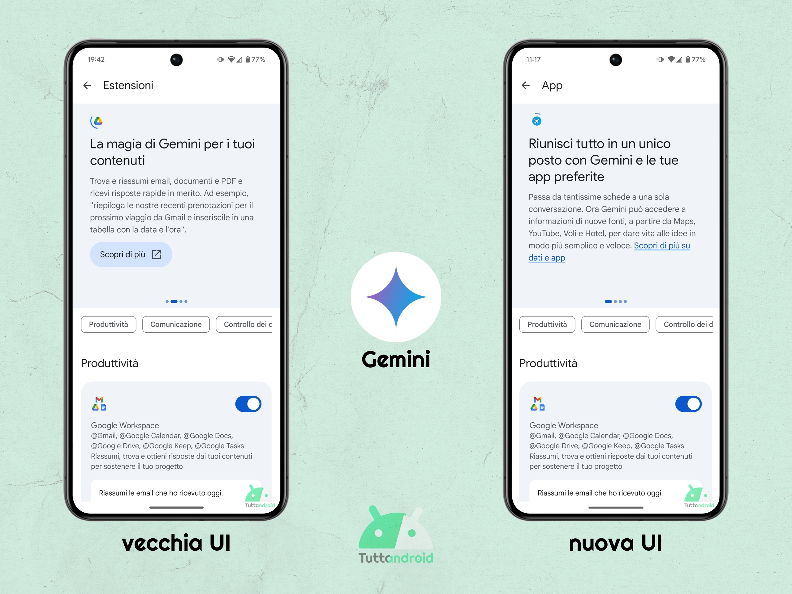 Google Gemini - da Estensioni a App - marzo 2025