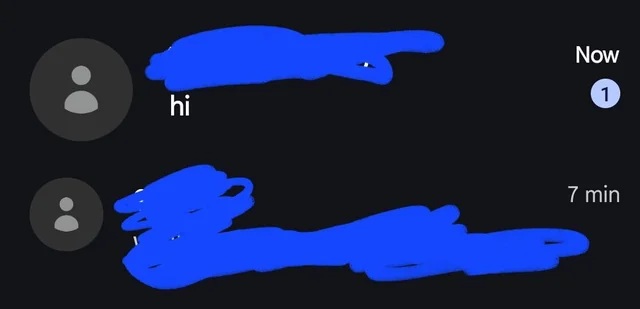 Google Messaggi - icona profilo grande per le chat non lette Reddit