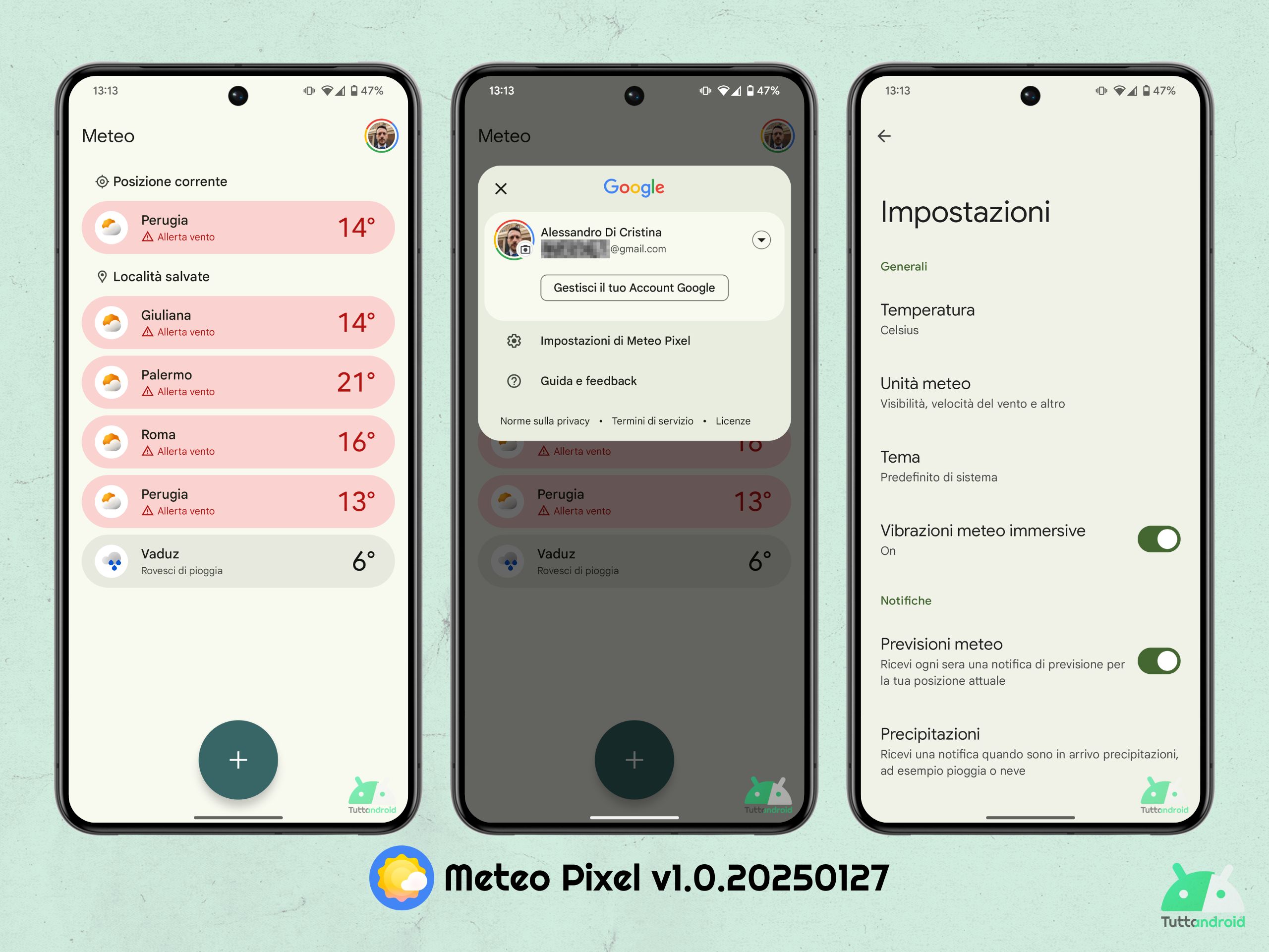Google Meteo Pixel v1.0.20250127 - Vibrazioni meteo immersive