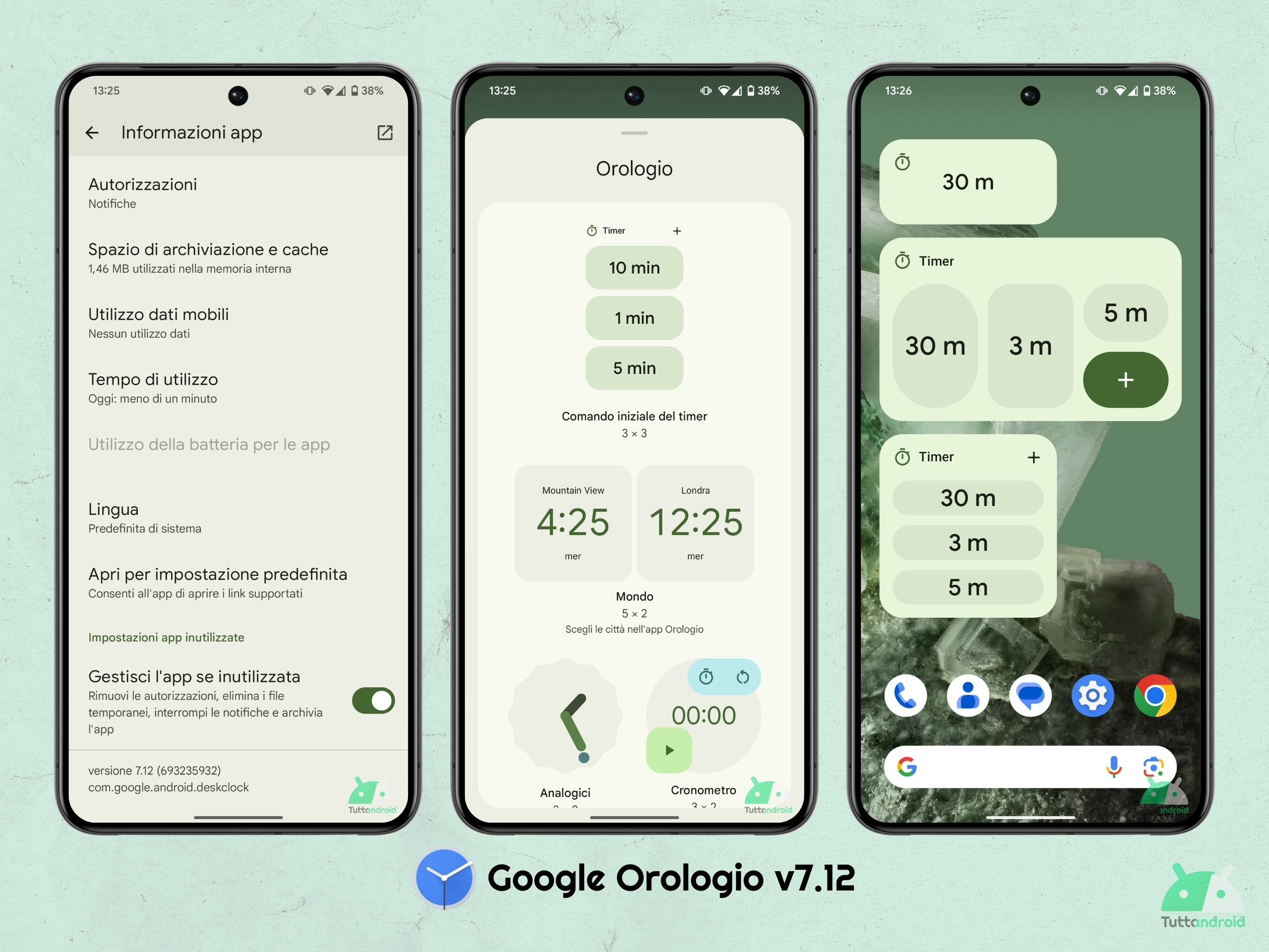 Google Orologio v7.12 - nuovo widget Timer