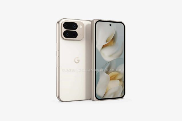 Google Pixel 10 Pro Fold - render OnLeaks AH
