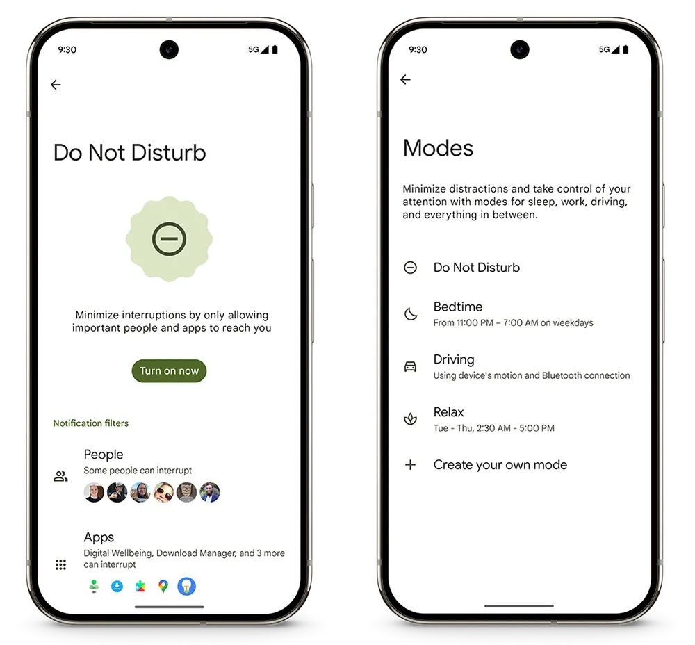 Google Pixel Drop marzo 2025 - modalità