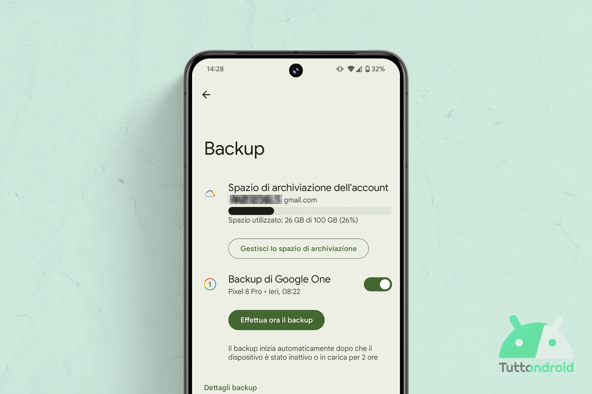 Le impostazioni del Backup su Google One potrebbero presto ricevere un nuovo look